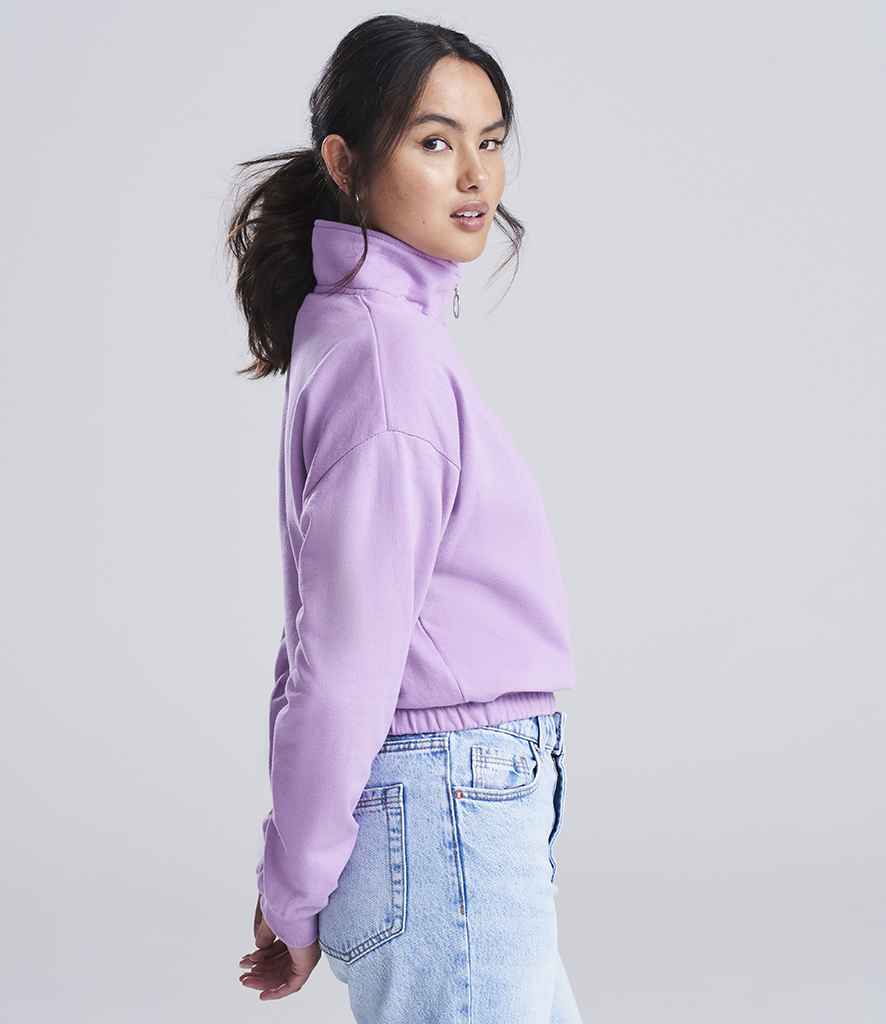 AWDis Ladies Cropped 1/4 Zip Sweatshirt - PenCarrie